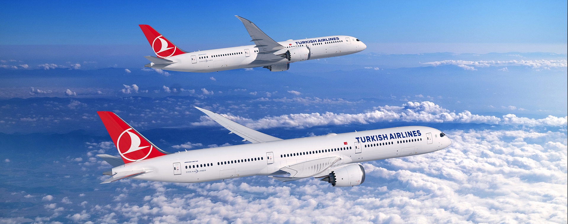 Boeing sky background