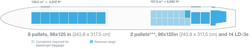 10 Pallet 777 cargo hold