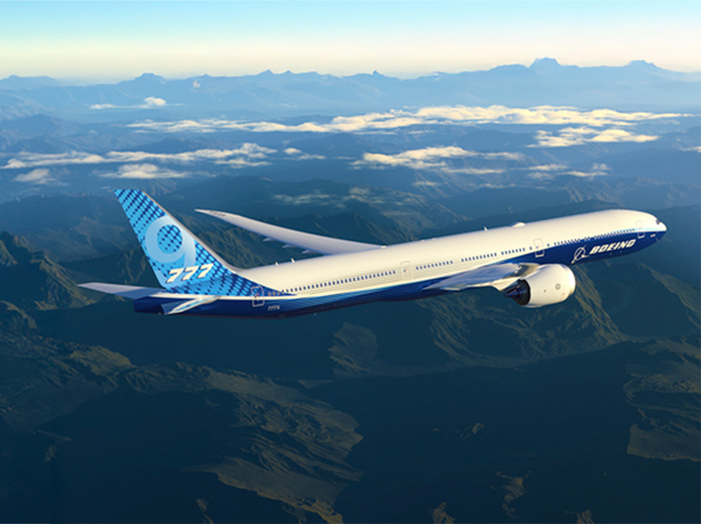 777-9 in flight