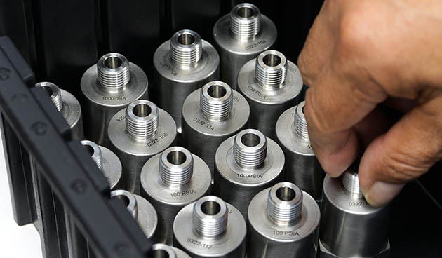 Sensor Systems makes pressure sensors for the KC-46A Pegasus tanker’s refueling boom by hand in St. Petersburg, Florida. 