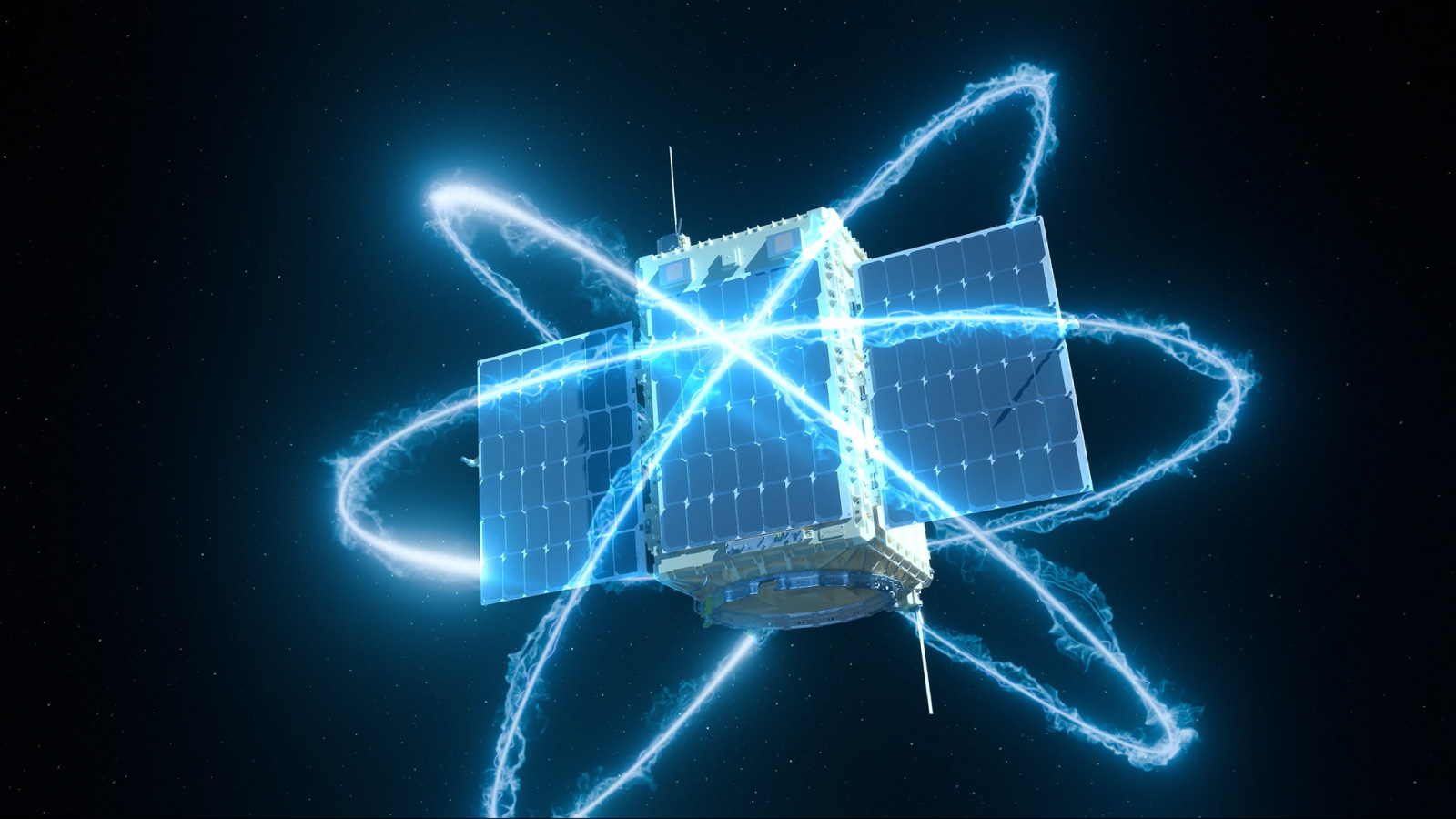 On-orbit render of the Q4S satellite system which is scheduled for launch in 2027 ahead of a one-year in-space demonstration.