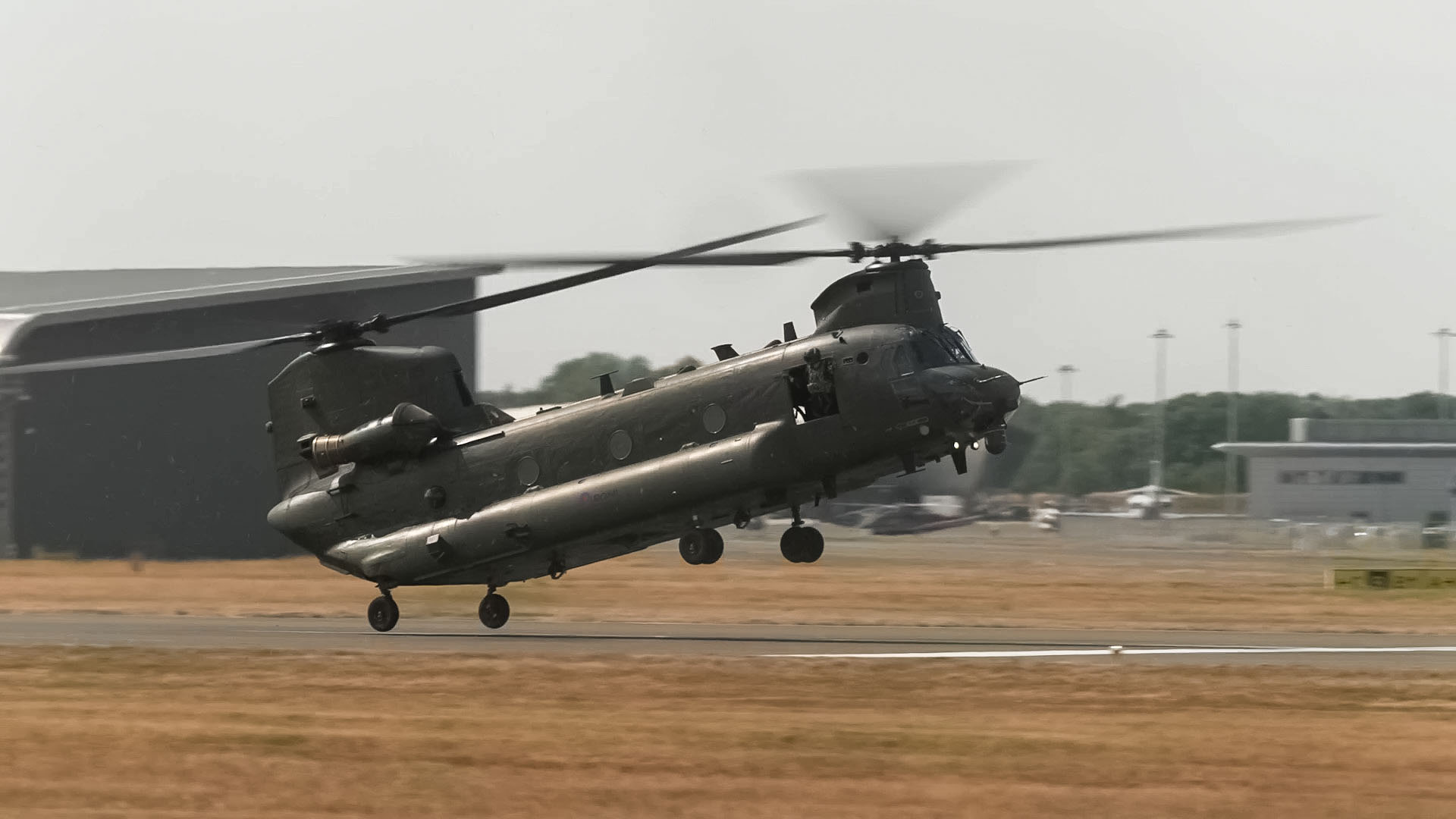 The Royal Air Force team demonstrates lift capability and versatility in standout display at the Farnborough International Airshow.